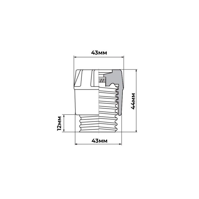 Крышка предохранителя 63A для Dlll Е33 [2333002] KD lll ETI
