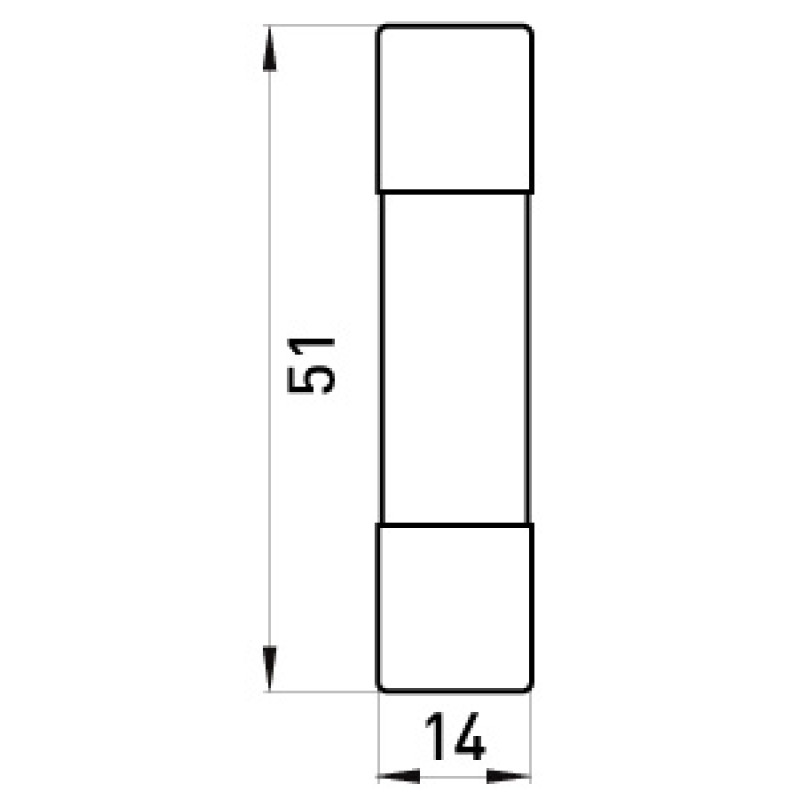 Запобіжник циліндричний плавкий 40А gG/gL 14х51мм [i0610023] e.fuse.1451.40 E.NEXT