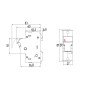 Держатель предохранителя 1P 50A 690В 14х51мм [2560001] EFD 14 ETI
