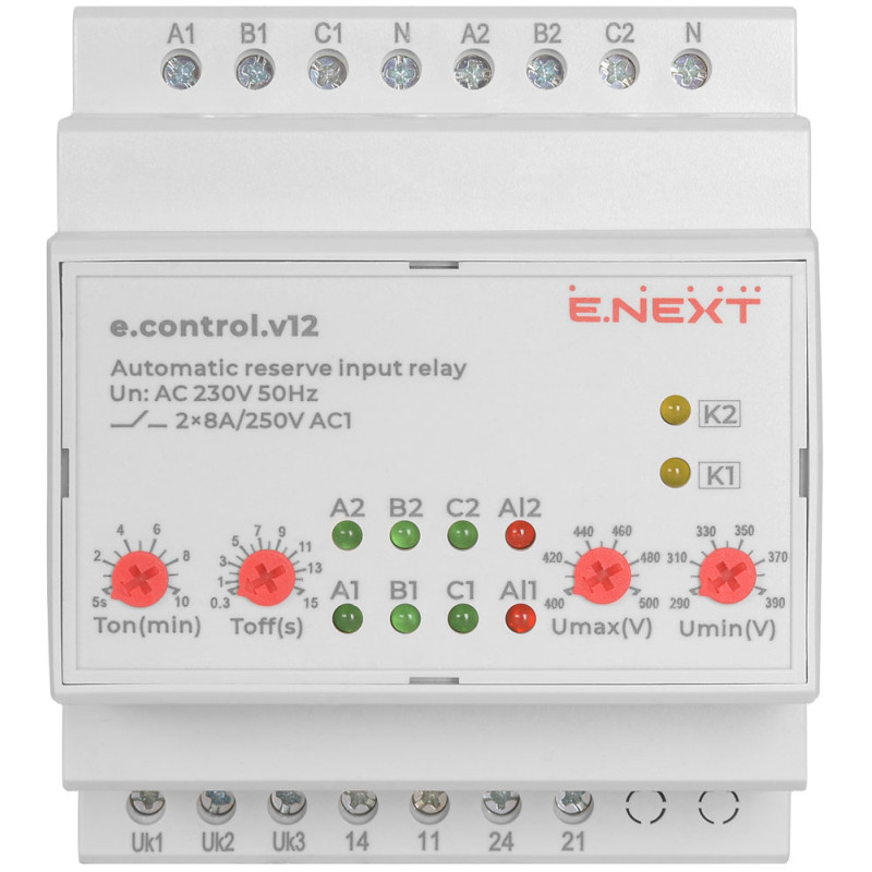 Реле автоматичного включення резерву 8A 230V [p0690022] e.control.v12 E.NEXT