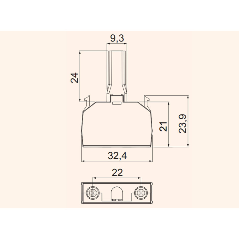 Модуль світлодіодний 24V AC/DC LED синій для кнопок EG [4771512] EAHI-024C-B ETI