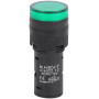 Лампа сигнальна 22мм зелений LED 12V АС/DC [s009018] e.ad22.12.green E.NEXT