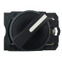 Перемикач "I-O" 1NO 22мм без підсвічування чорна 2 положення [A0140010156] TB5-AD21 АСКО