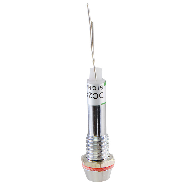 Лампа сигнальная 6мм желтый LED 24V AC/DC металл [A0140030094] AD22C-6 АСКО