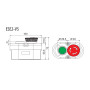 Пост двухместный "Старт-Стоп" 230V 1NO+1NC IP65 грибок [4771443] ESE2-V5 ETI