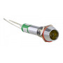 Лампа сигнальная 6мм желтый LED 24V AC/DC металл [A0140030094] AD22C-6 АСКО