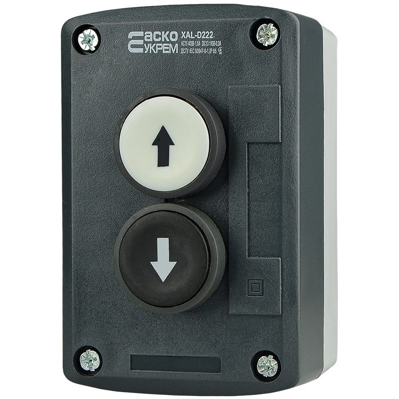 Пост двомісний "Вгору-Вниз" 2.5А(220V) 2NO IP54 [A0140020063] XAL-D222 АСКО