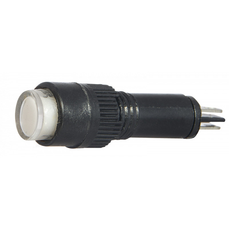 Лампа сигнальна 22мм білий LED 220V АC [A0140030168] AD22E-8DS АСКО