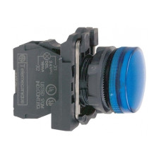 Лампа сигнальная 22мм синий LED 240V AC [XB5AVM6] Harmony XB5 Schneider Electric