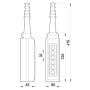 Тельферний пост 6-положень 6NO+6NC IP65 [s007013] e.cs.stand.xac.a.681 E.NEXT
