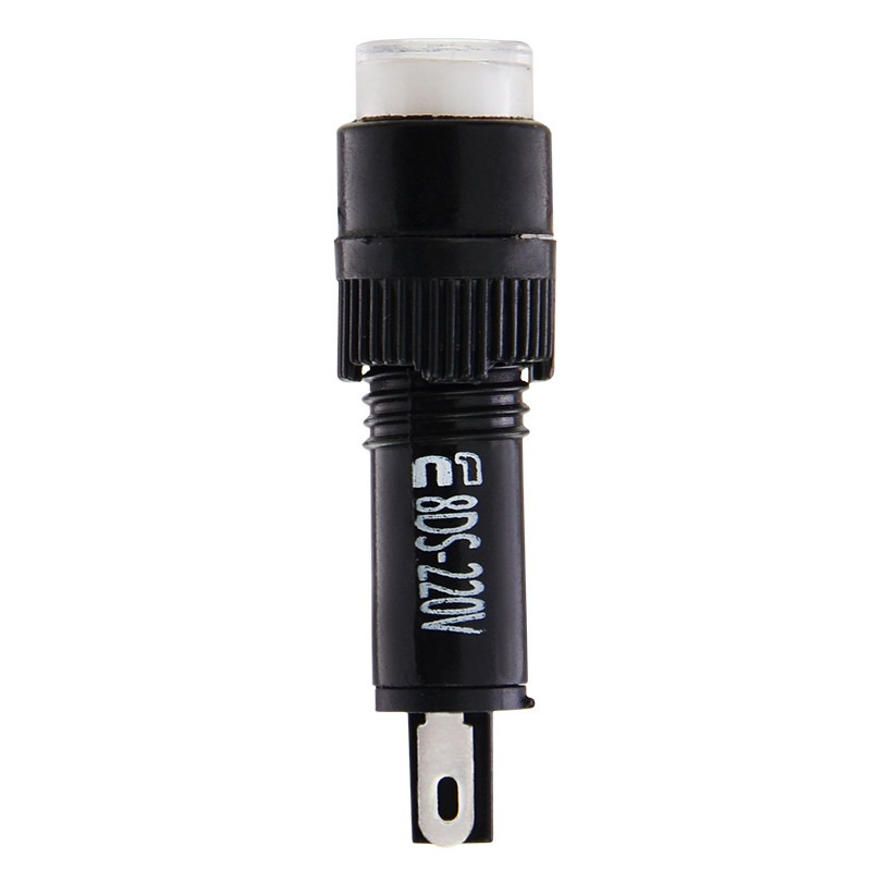 Лампа сигнальна 22мм білий LED 220V АC [A0140030168] AD22E-8DS АСКО