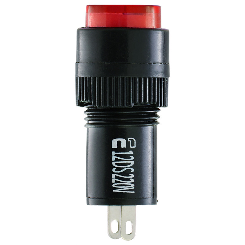 Лампа сигнальна 22мм червоний LED 220V АC [A0140030188] AD22E-12DS АСКО
