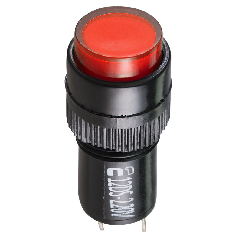 Лампа сигнальна 22мм червоний LED 220V АC [A0140030188] AD22E-12DS АСКО