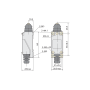 Выключатель концевой 1NO+1NC 5A 220V с плунжером прямого нажатия [443023] YBLX-ME/8111 CHINT