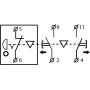 Тельферный пост 2-положения 2NO+1NC с блокировкой, с ключом, одна скорость IP65 [A0140050020] XAL-B3-2713K АСКО