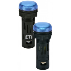 Лампа сигнальная 16мм матовая синий LED 240V AC [4771610] ECLI-16-240A-B ETI