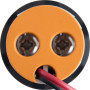 Лампа сигнальна з індикатором струму 22мм жовтий LED 220V AC 5-100А [s009038] e.ad22.am E.NEXT