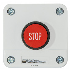Пост одноместный "Стоп" 2.5А(220V) 1NC IP54 [A0140020003] XAL-B114 АСКО