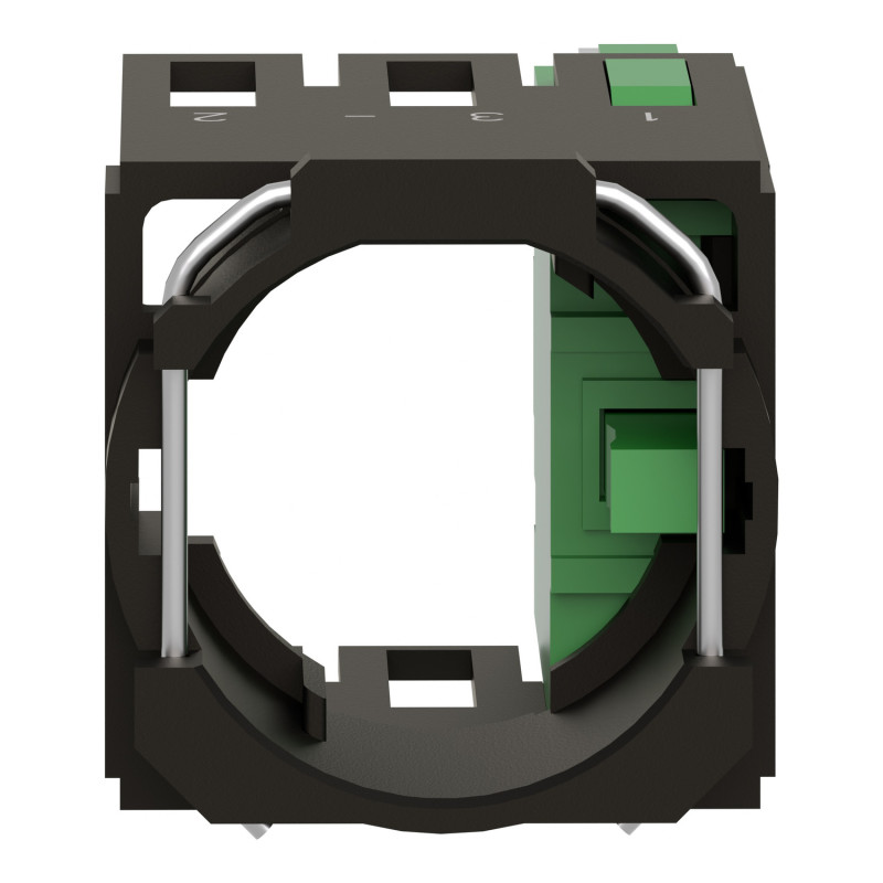 Корпус кнопки з контактом 1NO 1,5A 240V AC/DC фастон [ZB6Z1B] Harmony XB6 Schneider Electric