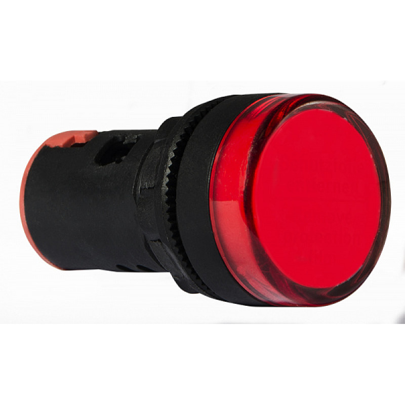 Лампа сигнальная 22мм красный LED 12V АC/DC [A0140030163] AD22-22DS АСКО