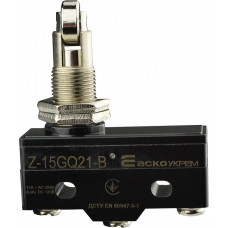 Микропереключатель 1NO+1NC 15А 250V IP20 перпендикулярный металлический ролик [A0050040002] Z-15GQ21-B АСКО
