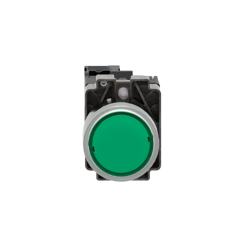 Кнопка керування 1NO 22мм з підсвічуванням зелена 24V [XB2BW33B1C] Easy Harmony XB2 Schneider Electric