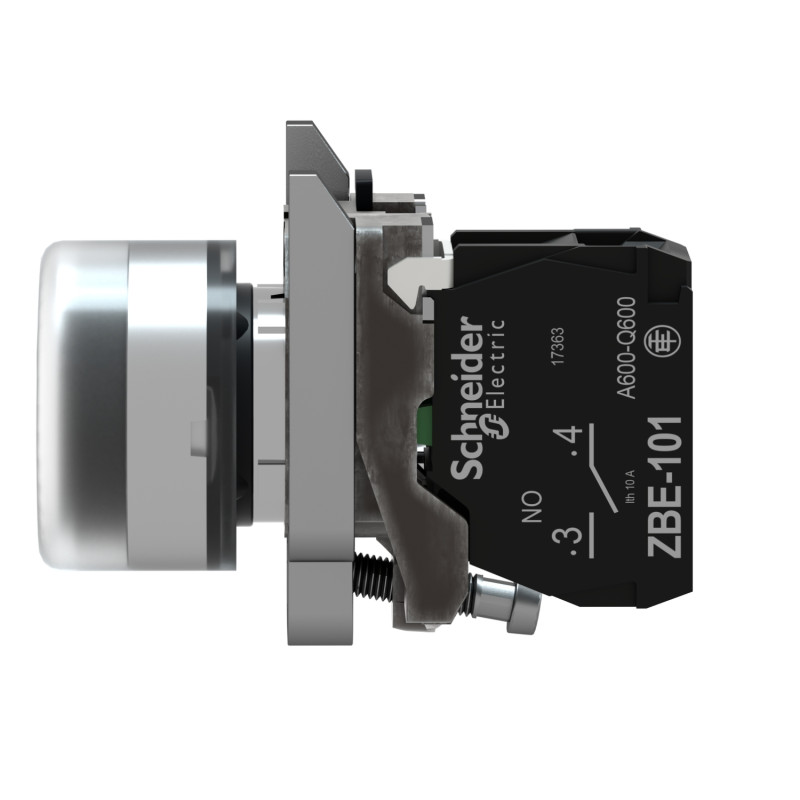 Кнопка управления 1NO 22мм без подсветки черная с колпачком [XB4BP21EX] Harmony XB4 Schneider Electric