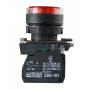 Кнопка управления 1NO+1NC 22мм с подсветкой красный LED 220V [A0140010174] TB5-AW34M5 АСКО