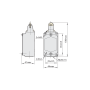 Выключатель концевой 1NO+1NC 5A 220V с продольным роликом [441037] YBLX-K1/411 CHINT