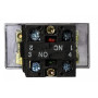 Кнопка Старт-Стоп "I-O" 1NO+1NC 22мм з підсвічуванням жовтий LED 220V [A0140010024] XB2-BW8375 АСКО
