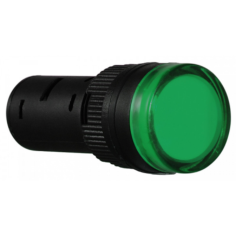 Лампа сигнальна 16мм зелений LED 24V АC/DC [A0140030054] AD16-16DS АСКО