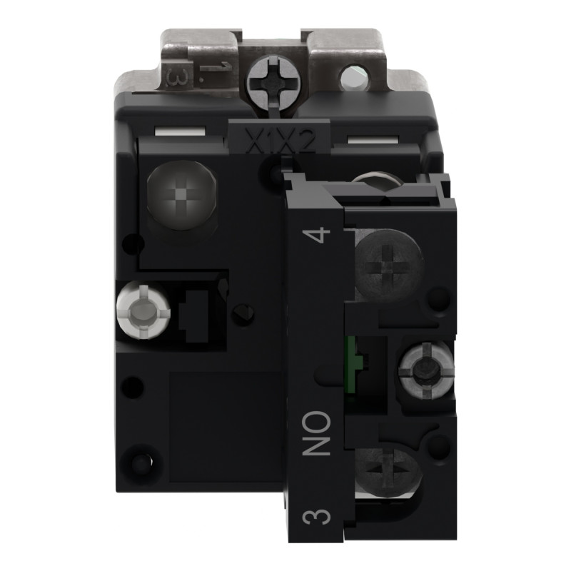 Кнопка керування 1NO 22мм з підсвічуванням зелена 24V [XB2BW33B1C] Easy Harmony XB2 Schneider Electric