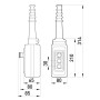 Тельферный пост 2-положения 2NO+3NC с блокировкой IP65 [s007007] e.cs.stand.xac.a.2813.1 E.NEXT