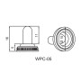 Колпачок защитный Ø15x16мм силикон для тумблеров MTS [A0140060019] WPC-05 АСКО