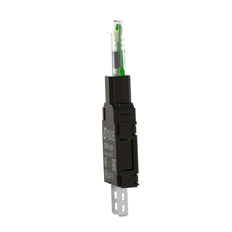 Модуль світлодіодний 6-24V AC/DC LED зелений фастон [ZB6EB3B] Harmony XB6 Schneider Electric