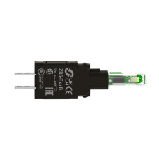 Модуль светодиодный 6-24V AC/DC LED зеленый фастон [ZB6EB3B] Harmony XB6 Schneider Electric