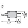 Модуль світлодіодний 6-24V AC/DC LED зелений фастон [ZB6EB3B] Harmony XB6 Schneider Electric