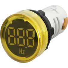 Лампа сигнальная с индикатором частоты сети 22мм желтый LED 220V AC 30-105Гц [s009037] e.ad22.fr E.NEXT