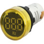 Лампа сигнальная с индикатором частоты сети 22мм желтый LED 220V AC 30-105Гц [s009037] e.ad22.fr E.NEXT