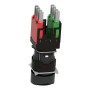 Кнопка управления 1NO+1NC 16мм без подсветки черная [XB6AA25B] Harmony XB6 Schneider Electric