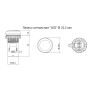 Лампа сигнальна 22мм матова білий LED 24V AC/DC [4771215] ECLI-024C-W ETI