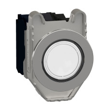 Кнопка управления 1NO+1NC 30мм с подсветкой белый LED 230V скрытый монтаж [XB4FW31M5] Harmony XB4 Schneider Electric