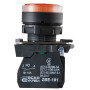 Кнопка управления 1NO+1NC 22мм с подсветкой желтый LED 220V [A0140010175] TB5-AW35M5 АСКО