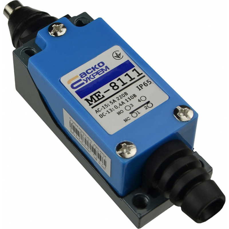 Вимикач кінцевий 1NO+1NC 5A 220V шток [A0050030011] МЕ 8111 АСКО