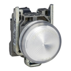 Лампа сигнальная 22мм белый LED 240V AC [XB4BVM1] Harmony XB4 Schneider Electric