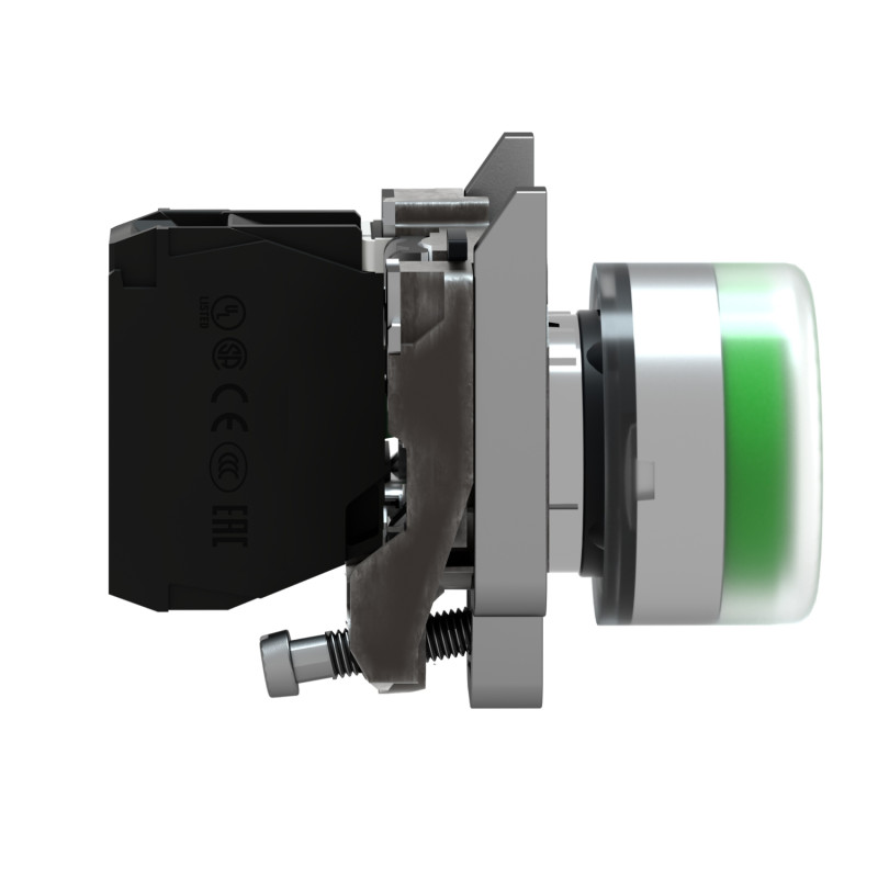 Кнопка управления 1NO 22мм без подсветки зеленая с колпачком [XB4BP31EX] Harmony XB4 Schneider Electric