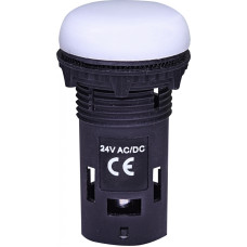 Лампа сигнальная 22мм матовая белый LED 24V AC/DC [4771215] ECLI-024C-W ETI