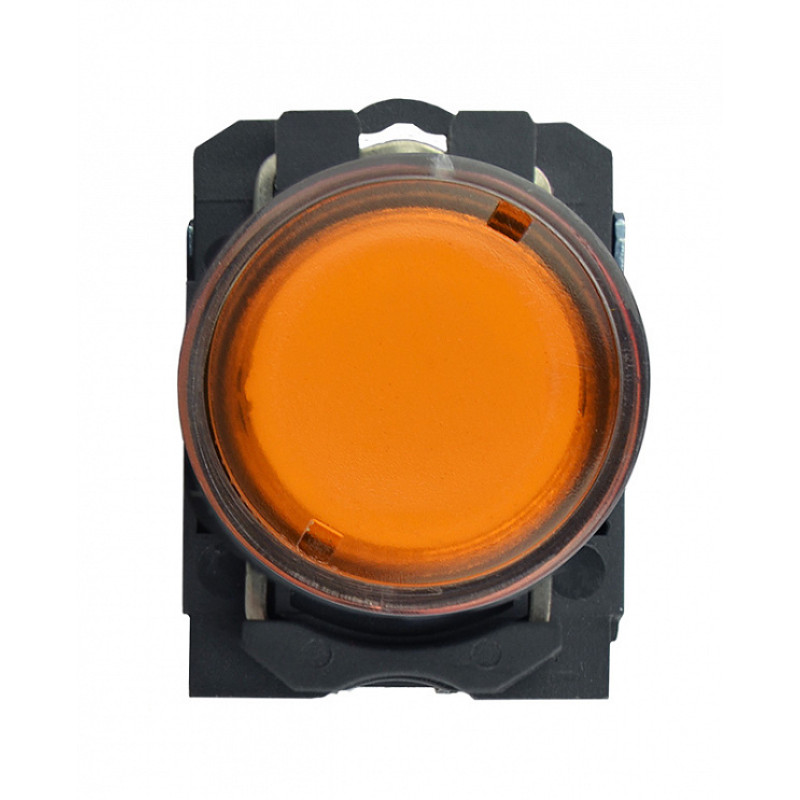 Кнопка управления 1NO+1NC 22мм с подсветкой желтый LED 220V [A0140010175] TB5-AW35M5 АСКО