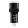 Лампа сигнальна 22мм білий LED 24V АC/DC [A0140030193] AD22E-12DS АСКО