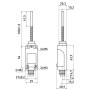 Вимикач кінцевий 1NO+1NC 5A 230V з металевим кінцем [s0070014] e.limitswitch.10 E.NEXT
